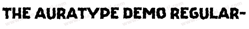 the auratype demo regular字体转换